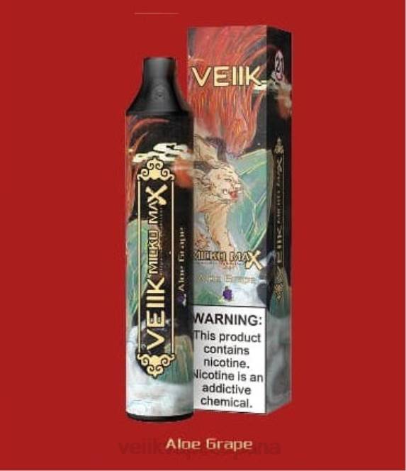 VEIIK Micko MAX vaporizador desechable 1500 inhalaciones áloe uva 4N4043 VEIIK españa