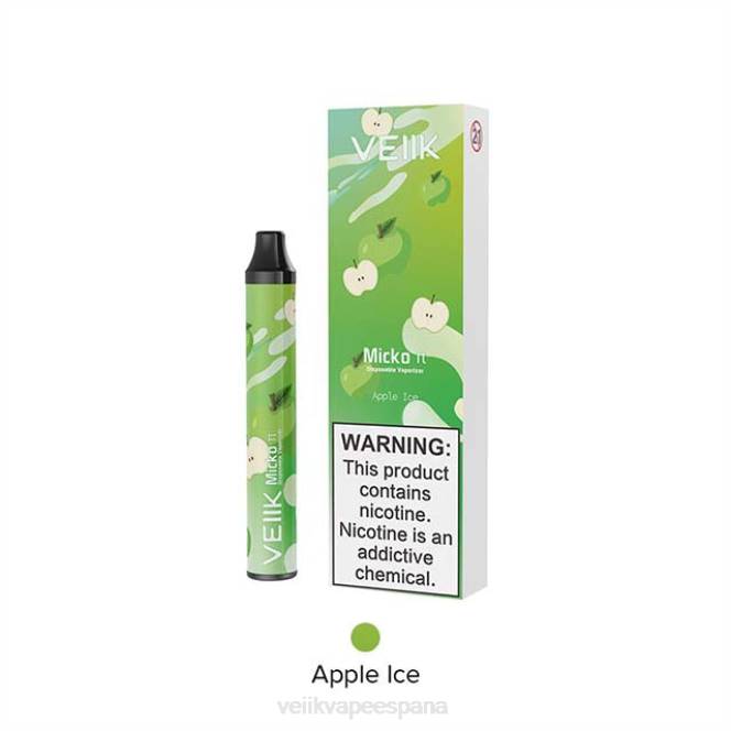 VEIIK Micko Pie vaporizador desechable 600 inhalaciones hielo de manzana 4N4019 VEIIK pod españa