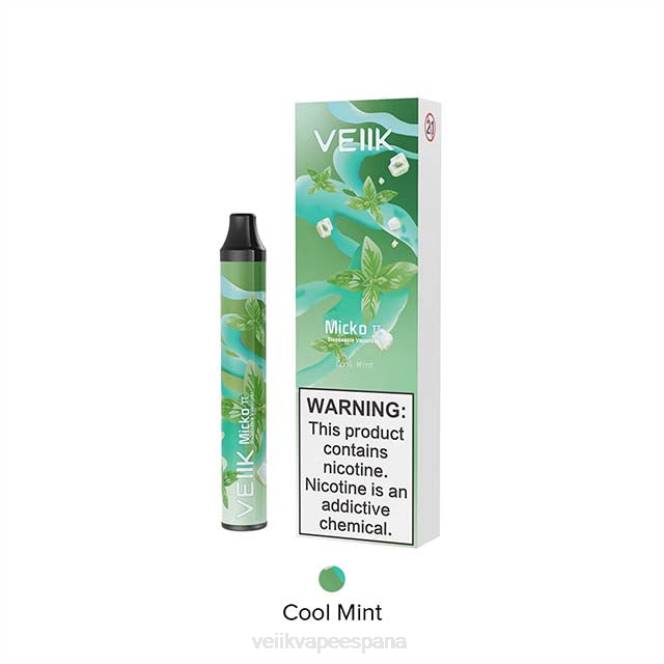 VEIIK Micko Pie vaporizador desechable 600 inhalaciones menta fresca 4N4022 VEIIK vape madrid