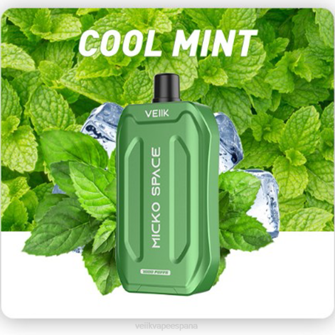 VEIIK Micko Space vape desechable 7000 inhalaciones menta fresca 4N4036 VEIIK vape micko q